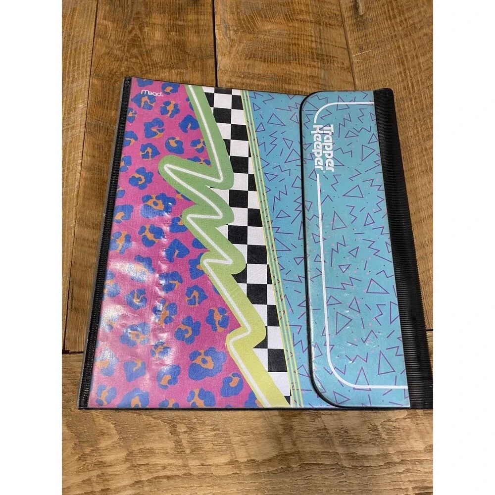 Trapper Keeper Binder Retro Portfolio Folder Retro 1990’s Vintage Style